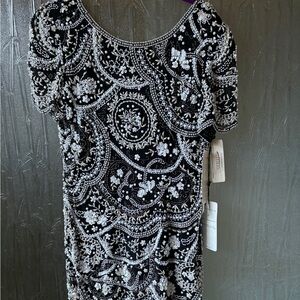Vintage Oleg Casini Blacktie Beaded Dress